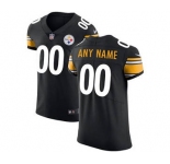 Men's Pittsburgh Steelers Customized Black Team Color Vapor Untouchable Custom Elite Football Jersey