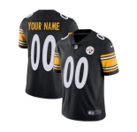Men's Pittsburgh Steelers Customized Black Team Color Vapor Untouchable Custom Limited Football Jersey