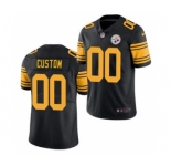 Men's Steelers ACTIVE PLAYER Black Custom Limited Stitched Football Jersey