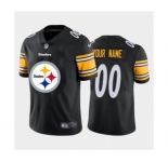 Men's Steelers Custom Black Football Team Big Logo Fashion Vapor Limited Jersey