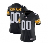 Women's Pittsburgh Steelers Customized Black Alternate Jersey