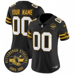 Women's Pittsburgh Steelers Throwback 1933 Patch black Vapor Limited All Stitched Jersey