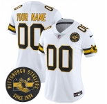 Women's Pittsburgh Steelers Throwback 1933 Patch white Vapor Limited All Stitched Jersey