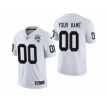 Men's Las Vegas Raiders Custom 2020 Inaugural Season Vapor Limited Football Jersey White