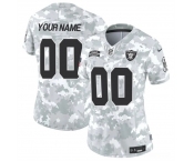 Women's Las Vegas Raiders Active Player Custom 2024 F.U.S.E Arctic Camo Salute To Service Limited Stitched Jersey