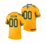 Men's Green Bay Packers ACTIVE PLAYER Custom Gold 2021 Inverted Legend Stitched Jersey