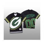Men's Green Bay Packers Custom Black Mitchell & Nell Big Face Fashion Limited Football Jersey