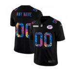 Men's Green Bay Packers Custom Multi-Color Black 2020 Crucial Catch Vapor Untouchable Limited Football Jersey