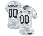 Women's Green Bay Packers Active Player Custom 2024 F.U.S.E Arctic Camo Salute To Service Limited Stitched Football Jersey