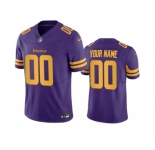 Men's Minnesota Vikings Active Player Custom Purple 2023 F.U.S.E. Color Rush Stitched Jersey