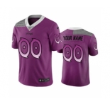 Men's Vikings Customized Vapor Limited City Edition Purple Jersey