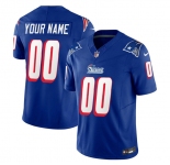 Men's New England Patriots Active Player Custom Blue 2023 F.U.S.E. Throwback Limited Football Stitched Jersey