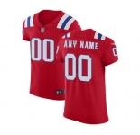 Men's New England Patriots Customized Red Alternate Vapor Untouchable Custom Elite Football Jersey