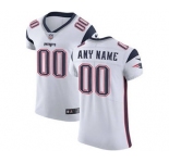 Men's New England Patriots Customized White Vapor Untouchable Custom Elite Football Jersey