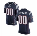 Men's New England Patriots Nike Navy Custom Game Jersey