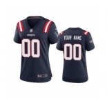 Women's Patriots Navy Custom 2020 New Football Game Jersey