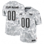 Men's Washington Commanders Active Player Custom 2024 F.U.S.E Arctic Camo Salute To Service Limited Stitched Football Jersey