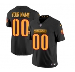 Men's Washington Commanders Active Player Custom Black 2023 F.U.S.E. Vapor Limited Stitched Football Jersey