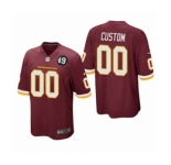 Men's Washington Football Team Custom Burgundy Bobby Mitchell Uniform Patch Football Game Jersey