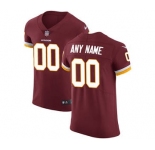 Men's Washington Redskins Customized Burgundy Red Team Color Vapor Untouchable Custom Elite Football Jersey