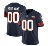 Men's Chicago Bears Active Player Custom 2023 F.U.S.E. Navy Throwback Limited Football Stitched Jersey