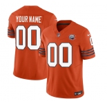 Men's Chicago Bears Active Player Custom 2023 F.U.S.E. Orange Throwback Limited Football Stitched Jersey