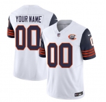 Men's Chicago Bears Active Player Custom 2023 F.U.S.E. White Navy Throwback Limited Football Stitched Jerseys