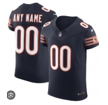 Men's Chicago Bears Active Player Custom F.U.S.E. Navy Vapor Elite Stitched Football Jersey