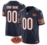 Men's Chicago Bears Active Player Custom Navy 2025 F.U.S.E. With VMH Patch Vapor Untouchable Limited Football Stitched Jersey