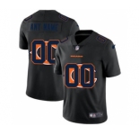Men's Chicago Bears Custom Team Logo Dual Overlap Limited Football Jersey Black