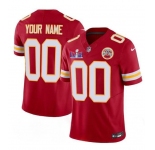 Men's Kansas City Chiefs Active Player Custom Red 2024 F.U.S.E. Super Bowl LVIII Patch Vapor Untouchable Limited Football Stitched Jersey
