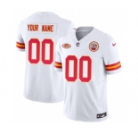 Men's Kansas City Chiefs Active Player Custom White 2023 F.U.S.E. With NKH Patch Vapor Untouchable Limited Football Stitched Jersey