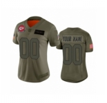 Women's Kansas City Chiefs Customized Camo 2019 Salute to Service Limited Jersey