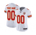 Women's Kansas City Chiefs White Road Customized Jersey