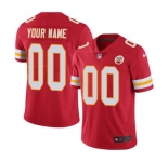 Youth Kansas City Chiefs Customized Red Team Color Custom Football Jersey