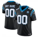 Men's Carolina Panthers Active Player Custom Black 2024 30th Anniversary Patch F.U.S.E. Vapor Limited Stitched Football Jersey