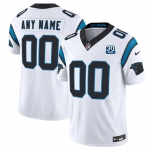 Men's Carolina Panthers Active Player Custom White 2024 30th Anniversary Patch F.U.S.E. Vapor Limited Stitched Football Jersey