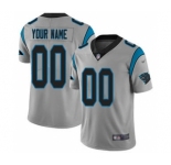 Men's Carolina Panthers Customized Silver Stitched Football Limited Inverted Legend Jersey