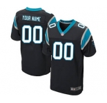Men's Carolina Panthers Customized Black Team Color Custom Elite Football Jersey