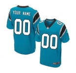Men's Carolina Panthers Customized Blue Alternate Custom Elite Football Jersey