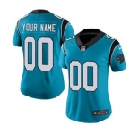 Women's Carolina Panthers Blue Alternate Customized Jersey