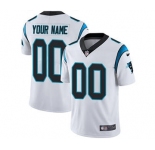Youth Carolina Panthers Customized White Custom Football Jersey