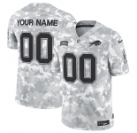 Men's Buffalo Bills Active Player Custom 2024 F.U.S.E Arctic Camo Salute To Service Limited Stitched Football Jersey