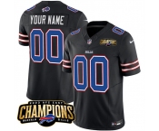 Men's Buffalo Bills Active Player Custom Black 2023 F.U.S.E. AFC East Champions Ptach Football Stitched Jersey