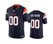 Men's Denver Broncos Active Player Custom Navy 2024 F.U.S.E. Vapor Limited Football Stitched Jersey