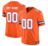 Men's Denver Broncos Active Player Custom Orange Mile High Collection F.U.S.E. 1977 Throwback Vapor Limited Stitched Jersey