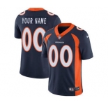 Men's Denver Broncos Customized Navy Blue Alternate Vapor Untouchable Custom Limited Football Jersey