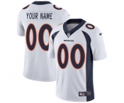 Men's Denver Broncos Customized White Vapor Untouchable Custom Limited Football Jersey