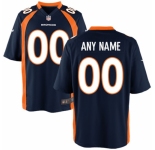 Mens Denver Broncos Nike Navy Blue Customized Alternate Game Jersey