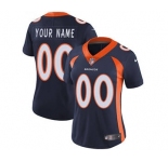 Women's Denver Broncos Navy Blue Alternate Customized Jersey